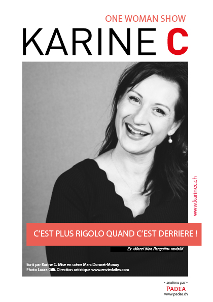 Affiche du spectacle Karine C Merci bien pangolin !